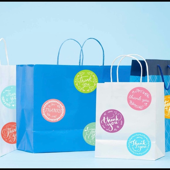 50-60 free gifts! 500 roll thank you stickers colorful posh selling - Picture 5 of 8